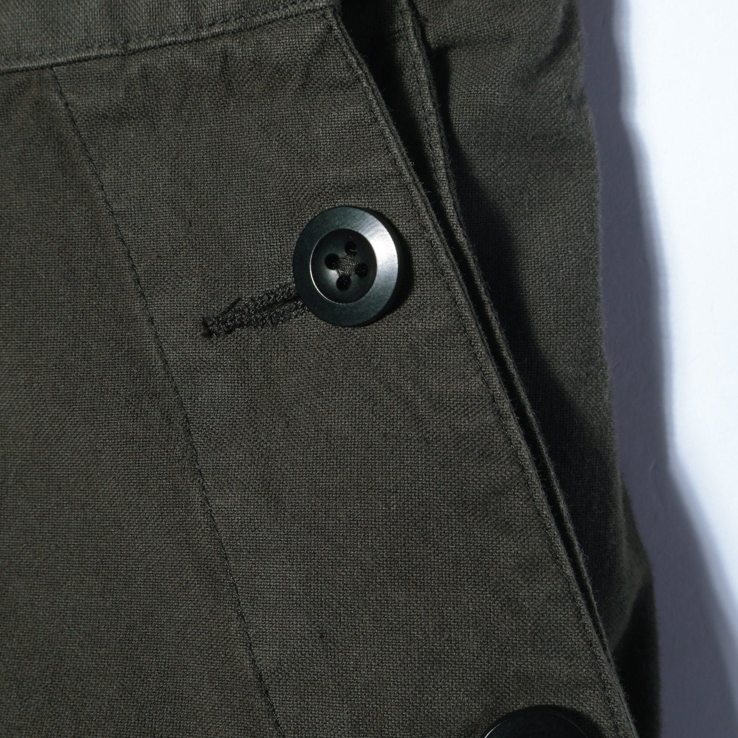 ROUGH COTTON CANVAS TROUSERS