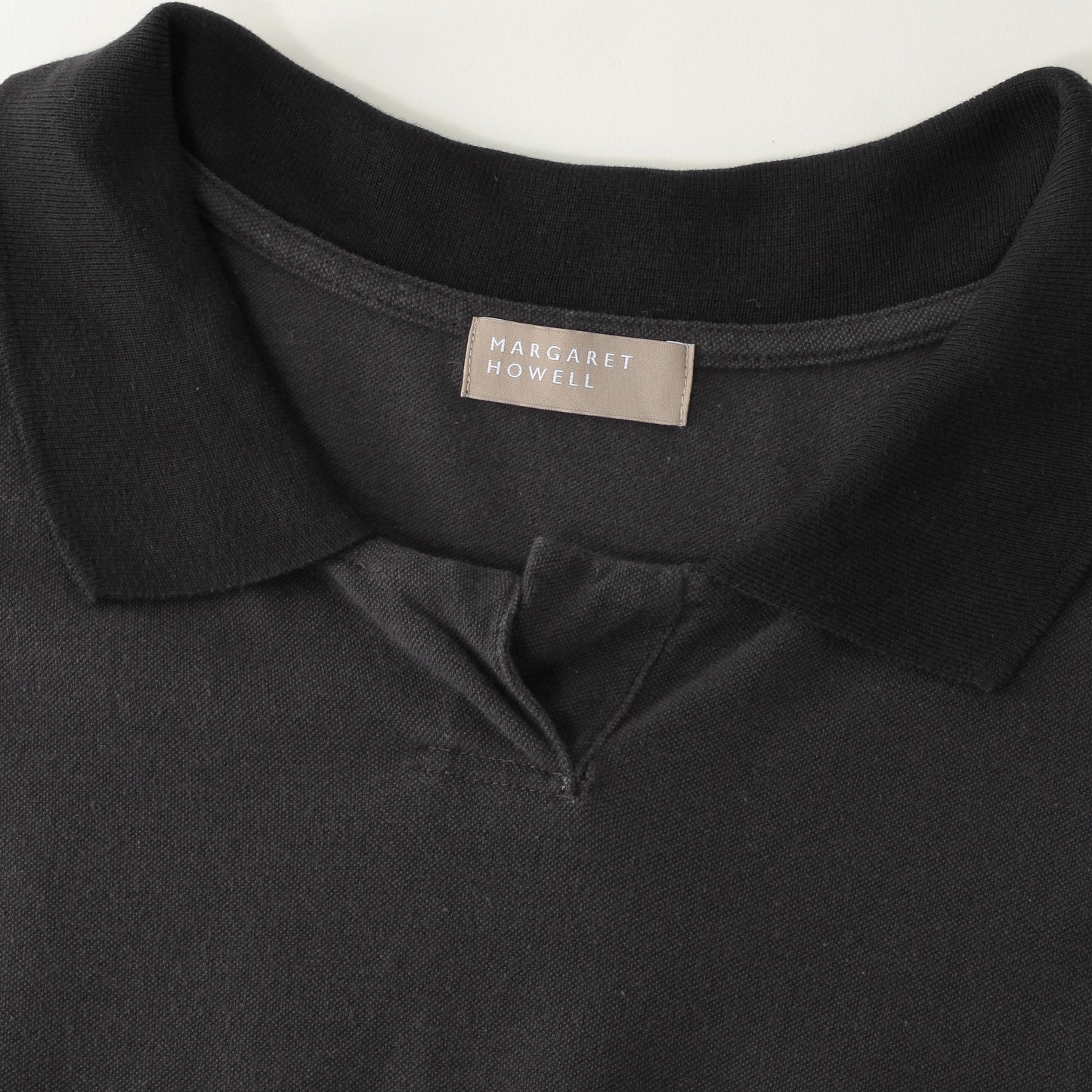 SILK COLLAR POLO JERSEY