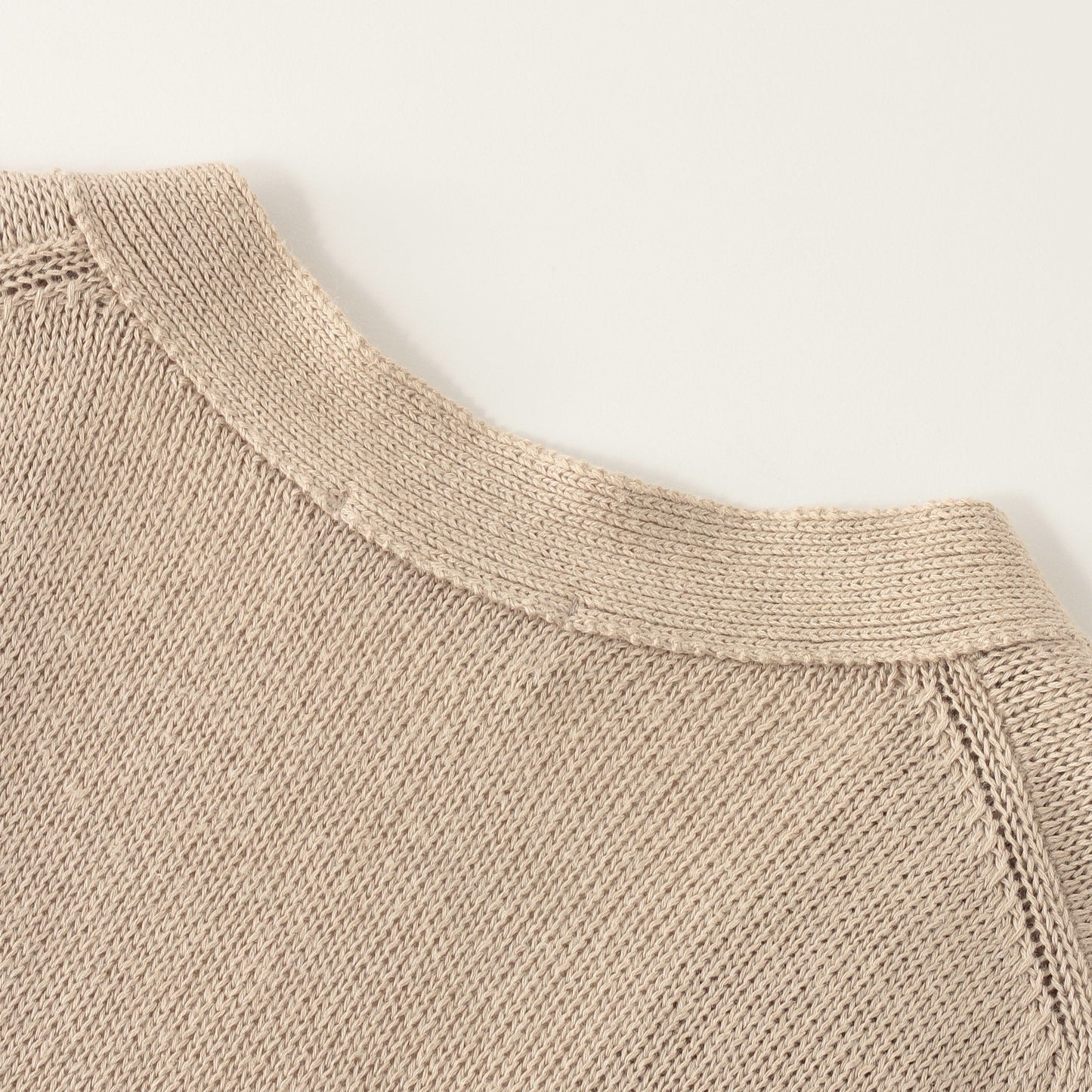 LINEN COTTON SILK SLIPOVER KNIT