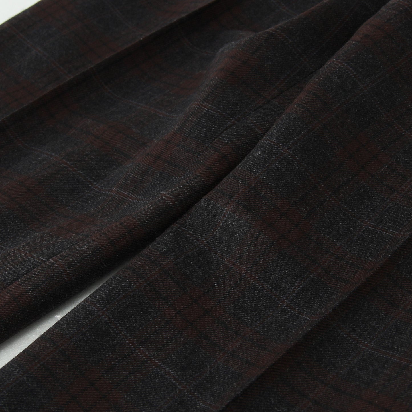 PLAID WOOL TROUSERS