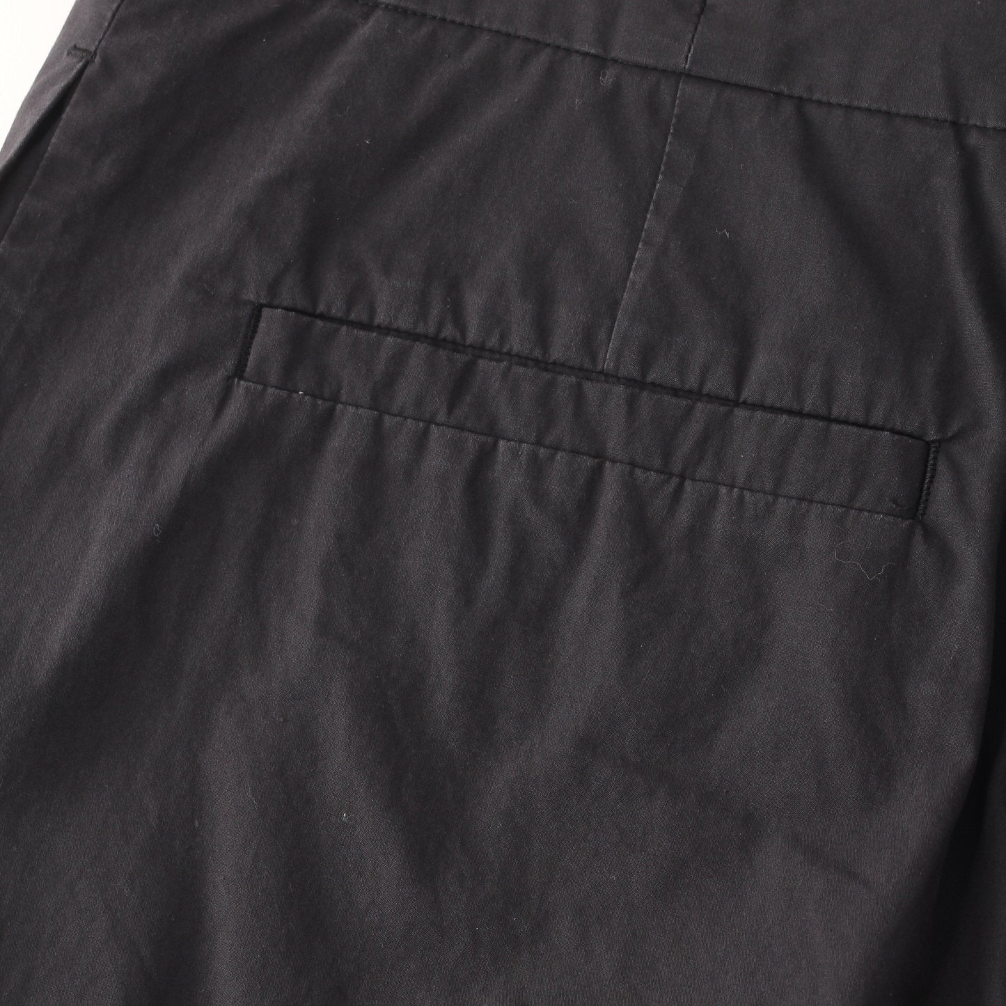 WASHED YARN DYE POPLIN TROUSERS