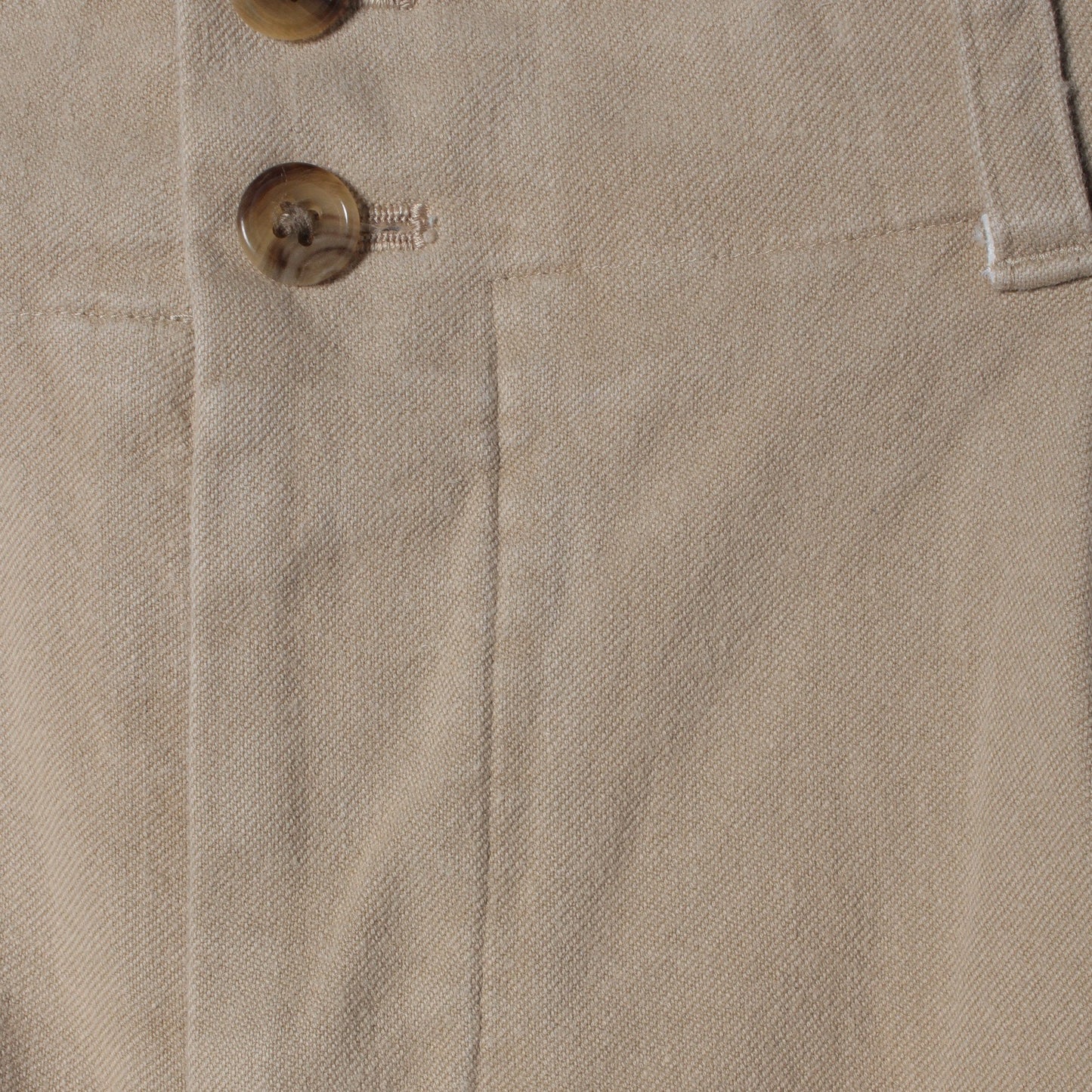 WORN COTTON TWILL TROUSERS