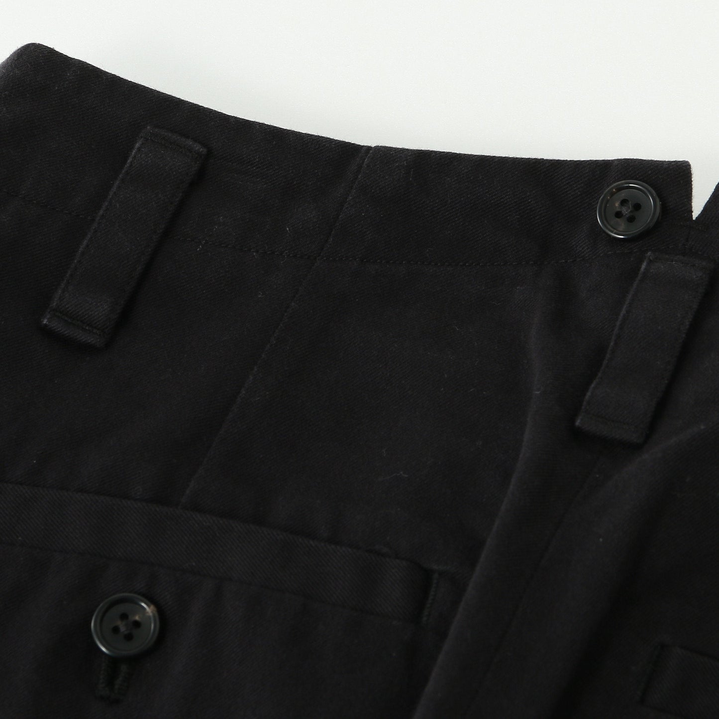 DENSE COTTON TWILL TROUSERS