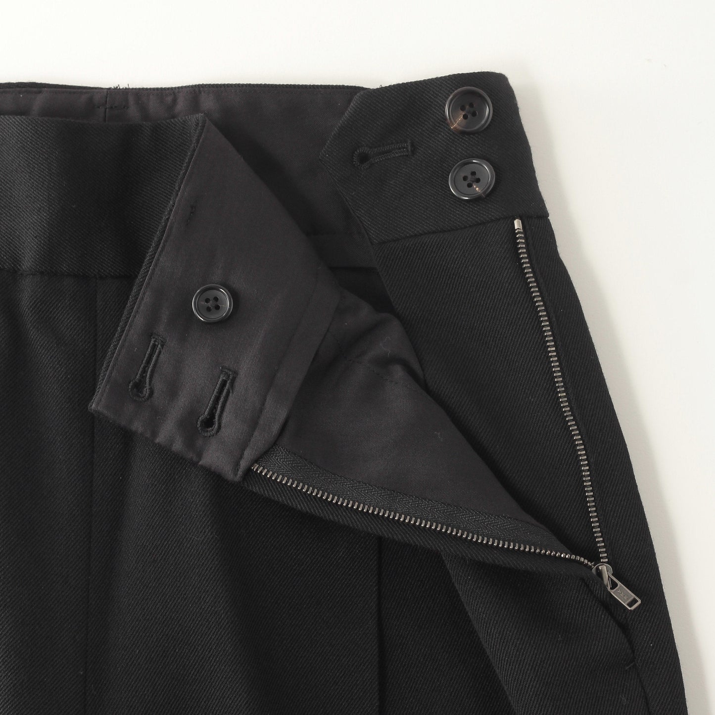 WOOL COTTON SERGE TROUSERS