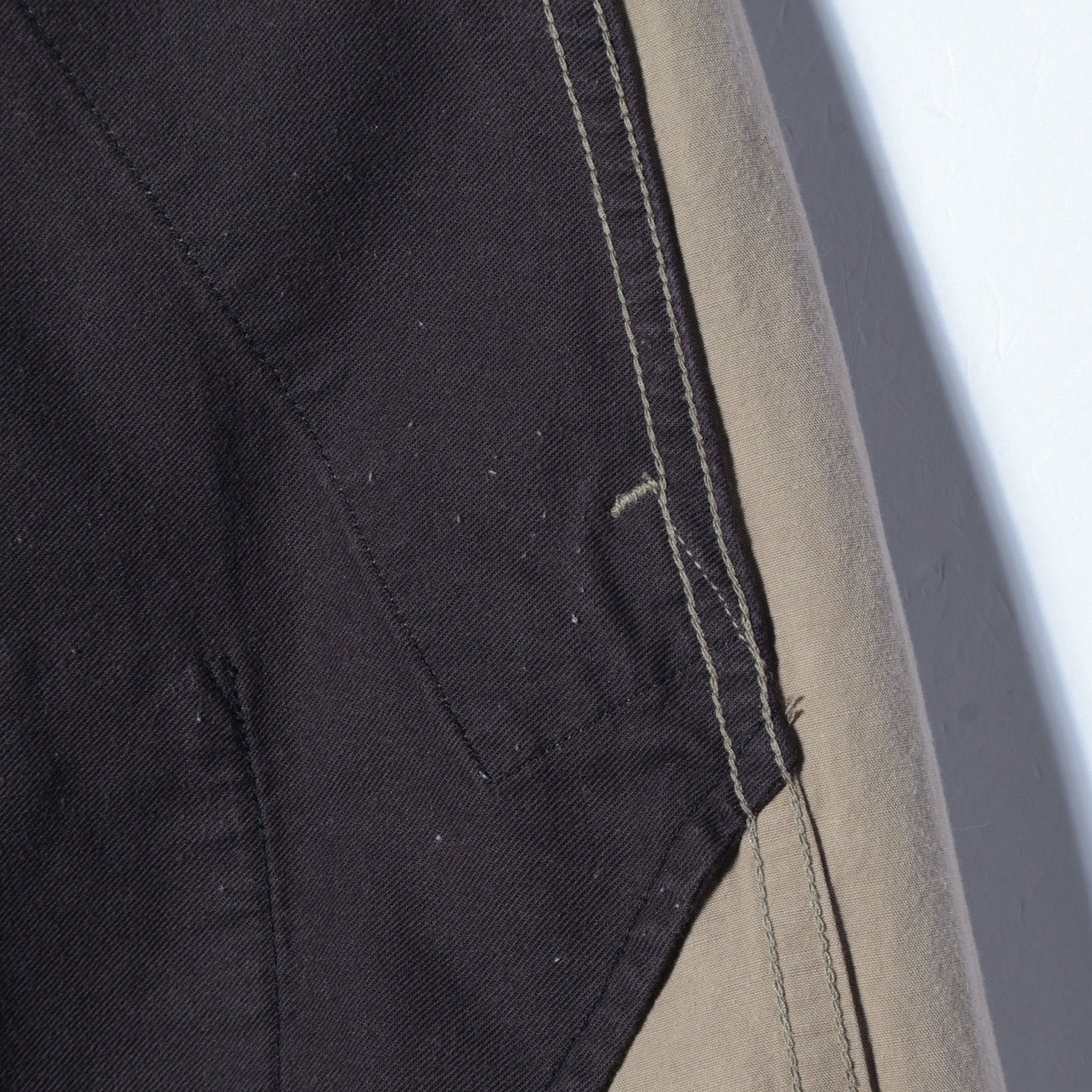 COTTON LINEN PLAIN WEAVE TROUSERS