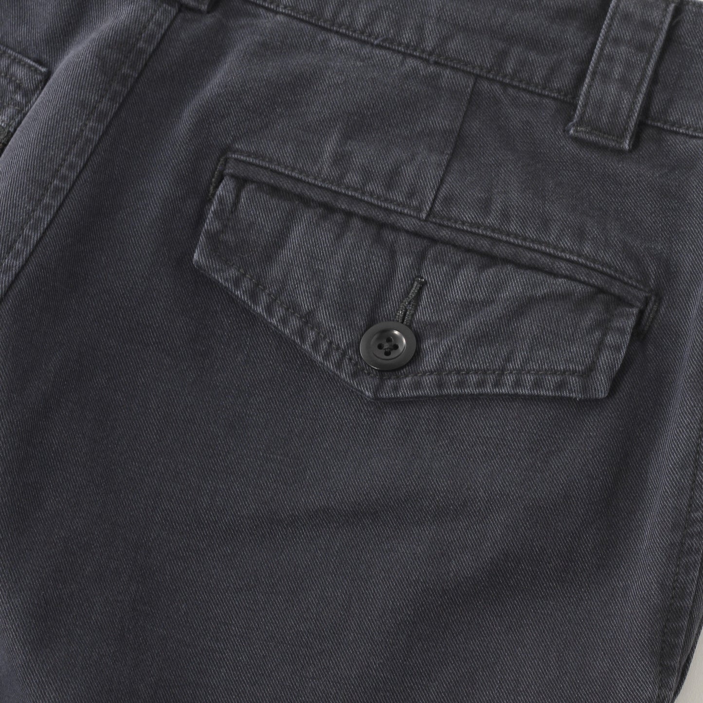 FADED COTTON TWILL TROUSERS