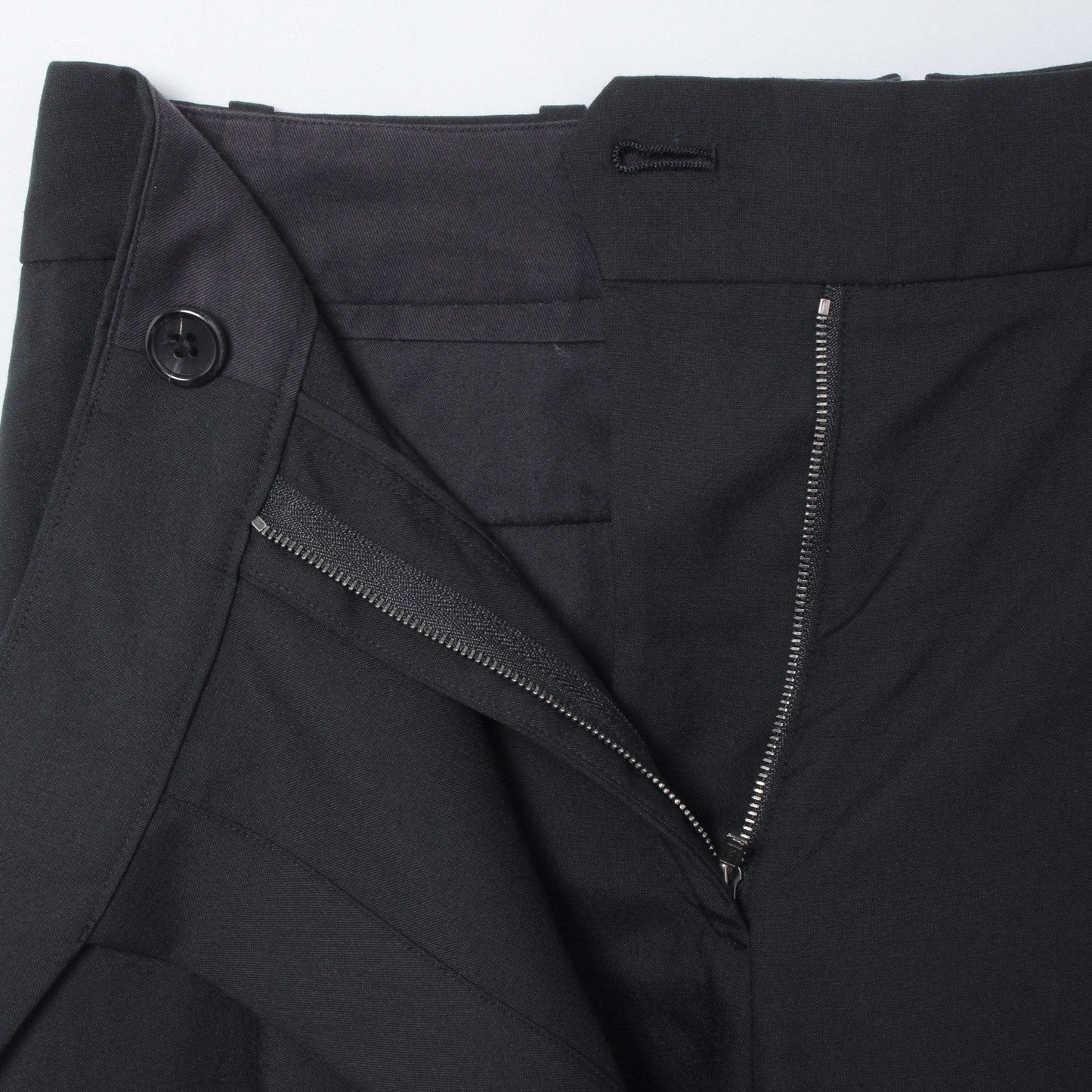 FINE WOOL POPLIN TROUSERS