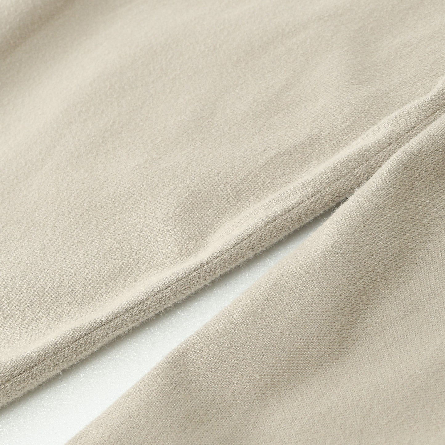 BRUSHED COTTON WOOL TROUSERS