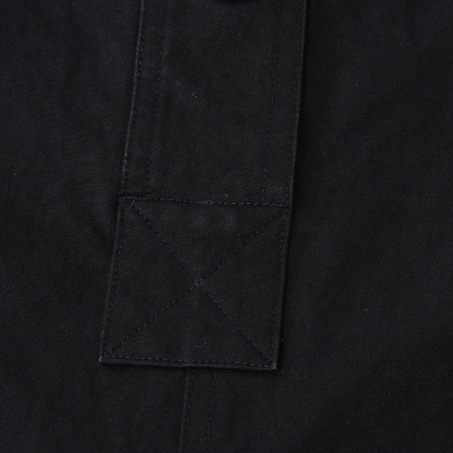WASHED COMPACT COTTON TROUSERS