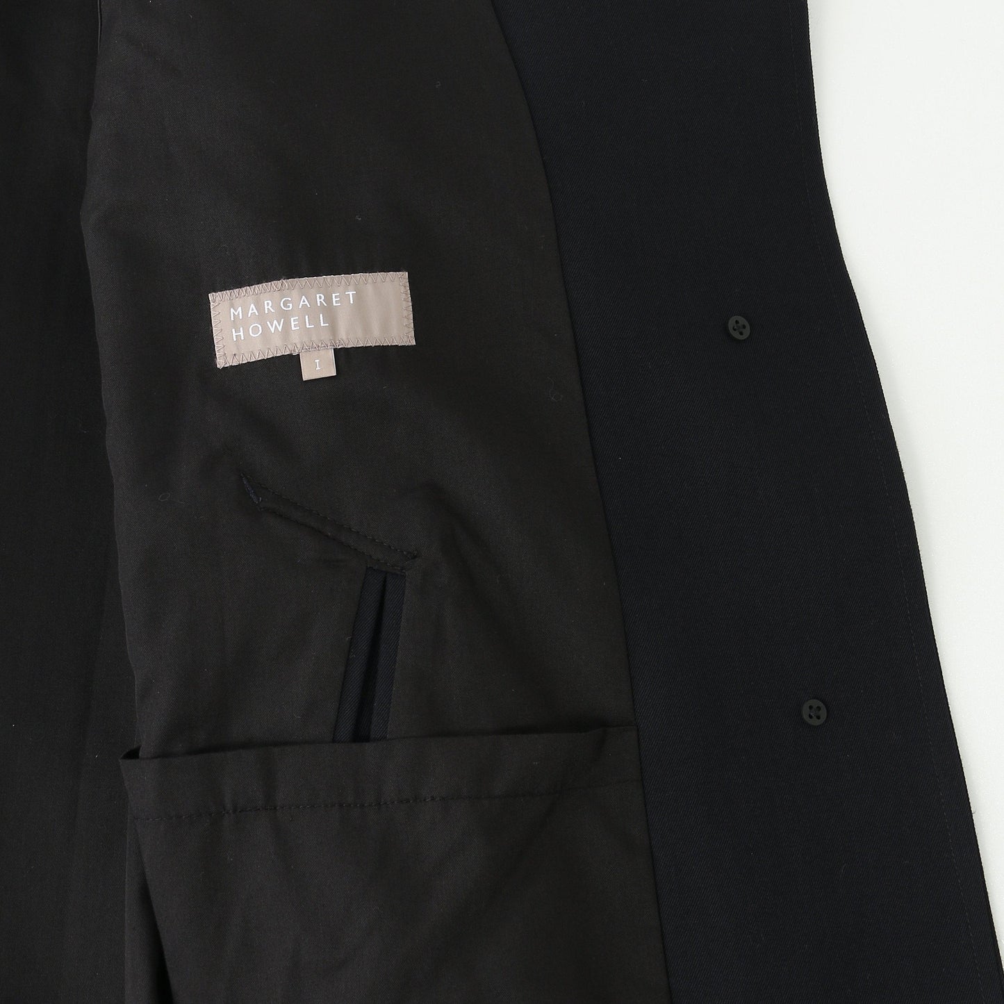 WOOL COTTON GABARDINE COAT