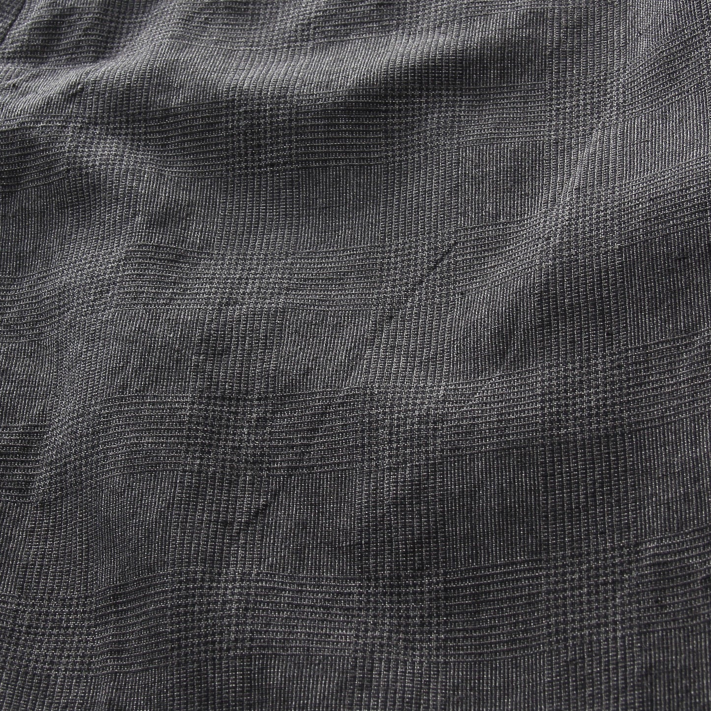 PRINCE OF WALES CHECK WOOL LINEN TROUSERS