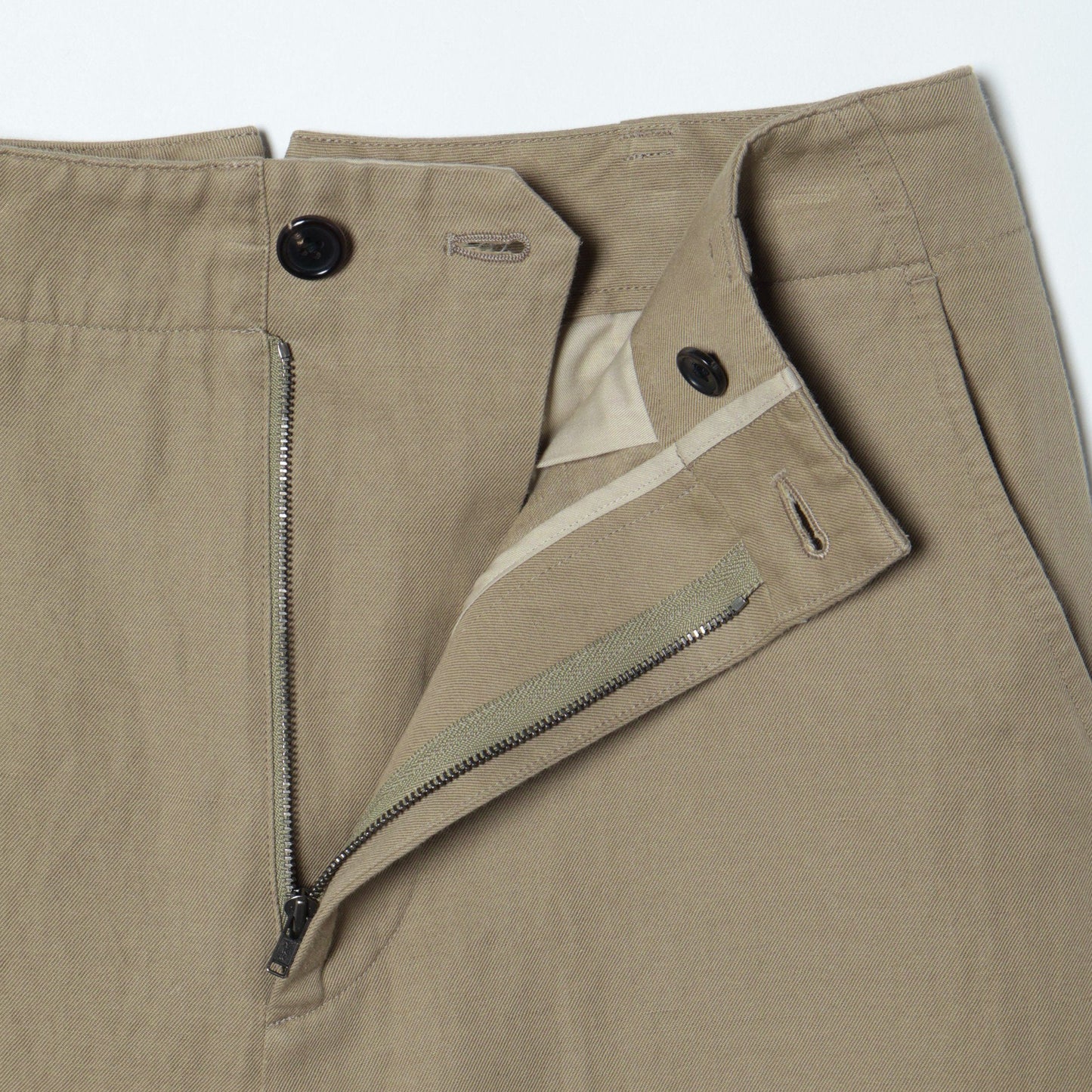 COTTON LINEN TWILL TROUSERS
