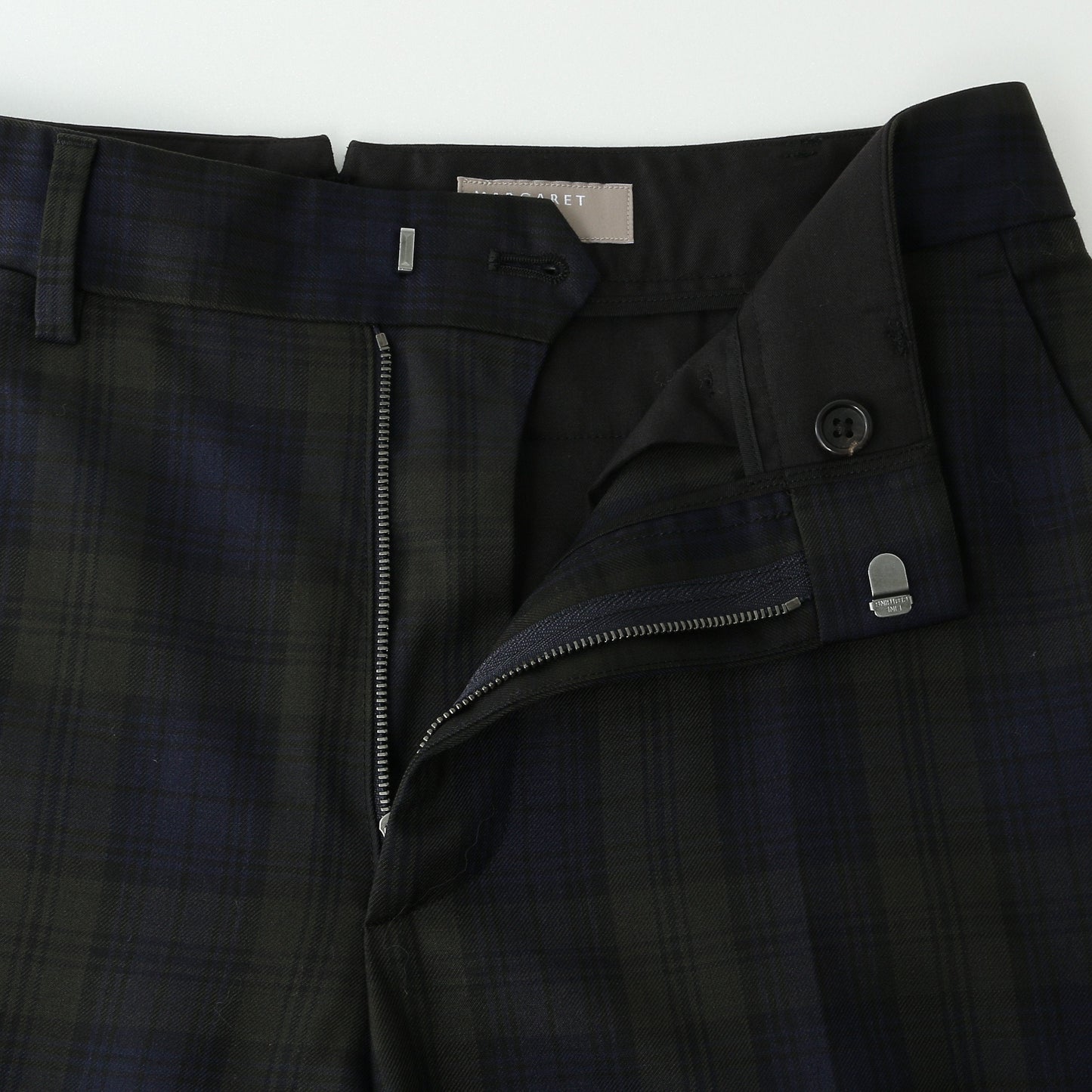 WOOL BLACKWATCH TROUSERS