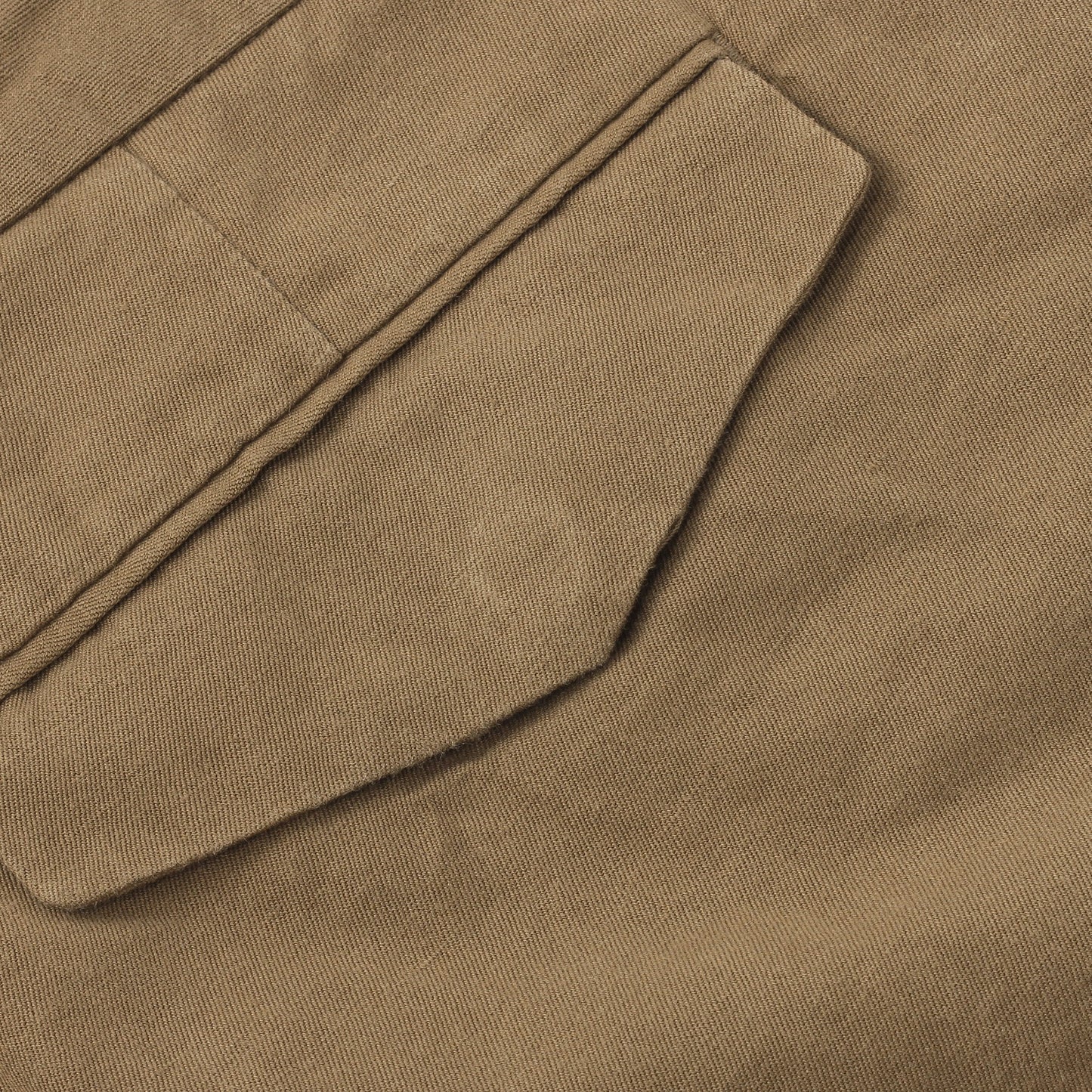 LINEN COTTON TWILL TROUSERS