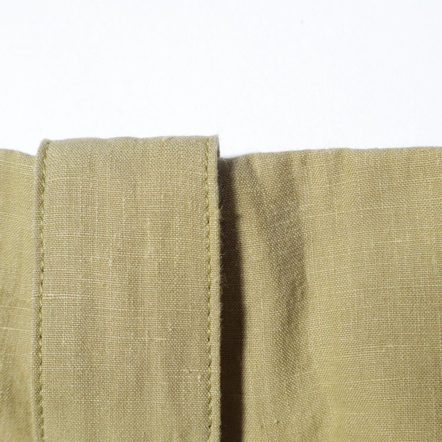DENSE FINE LINEN POPLIN TROUSERS