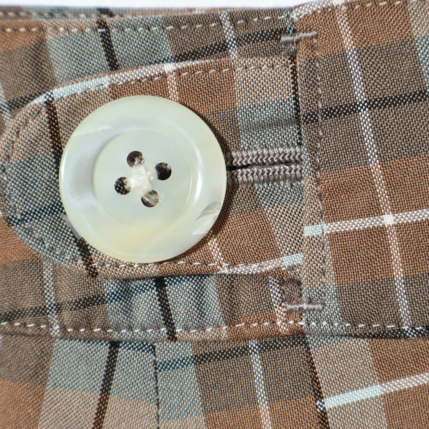 COTTON SILK CHECK SKIRT