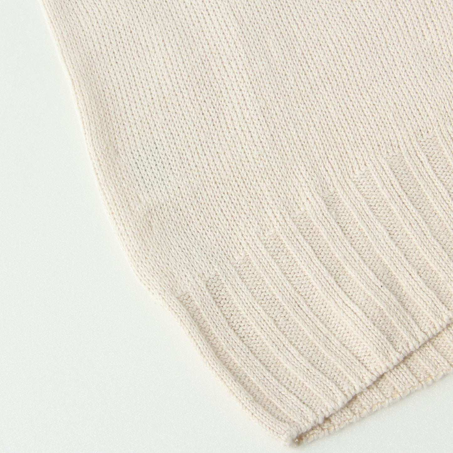 LINEN COTTON WIDE ROLL NECK KNIT
