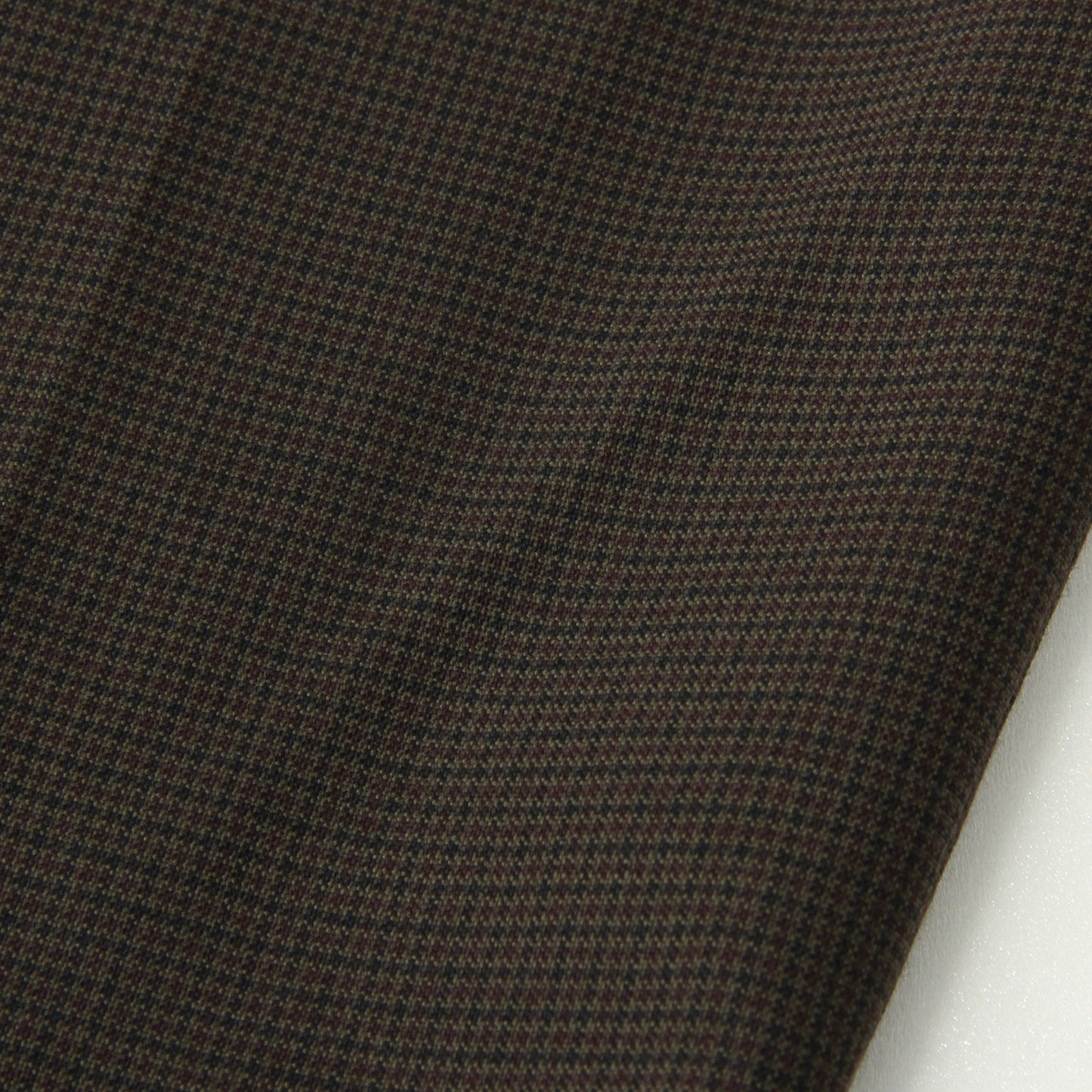 FINE CHECK WOOL TROUSERS