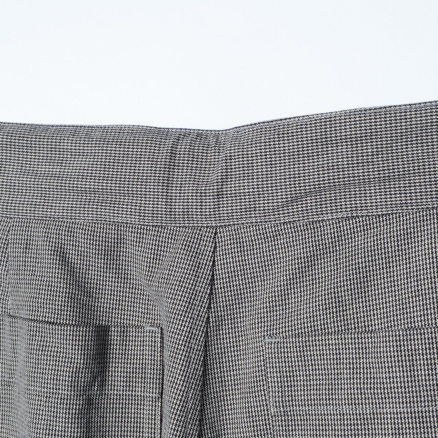 CHEF CHECK COTTON WOOL TROUSERS
