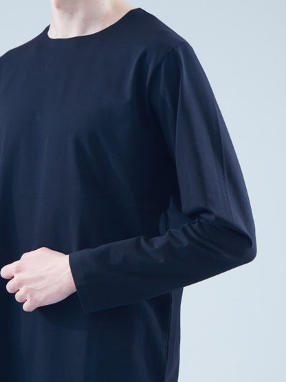 【ノンストレス】コットン圧着クルーネックTシャツ