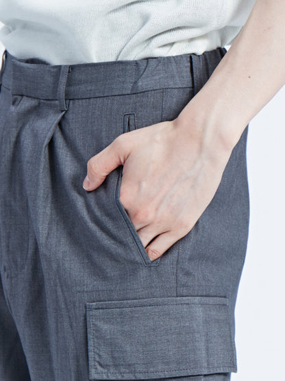 【MYSELF ABAHOUSE】TRストレッチテーパードカーゴパンツ