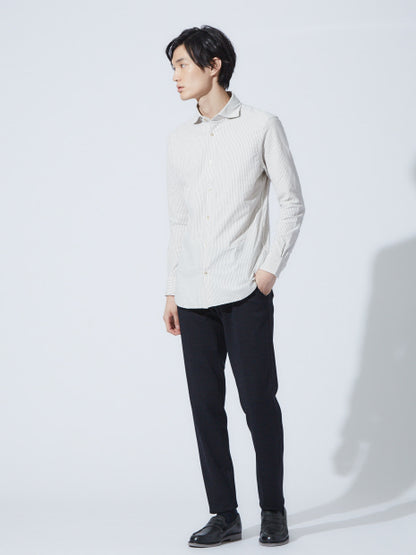 【Recency of Mine】ストレッチストライプシャツ