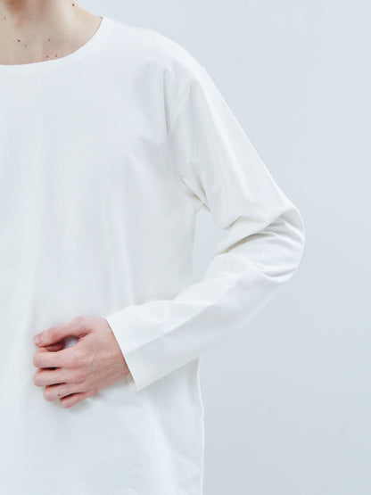 圧着クルー ライントリム ロングスリーブTシャツ