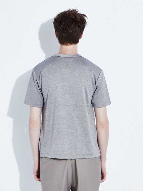 【Recency of Mine】抗菌防臭 シルケット Vネック　半袖 Tシャツ