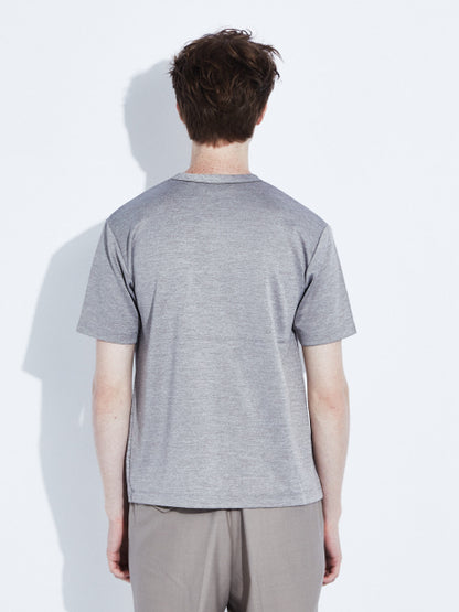 【Recency of Mine】抗菌防臭 シルケット Vネック　半袖 Tシャツ