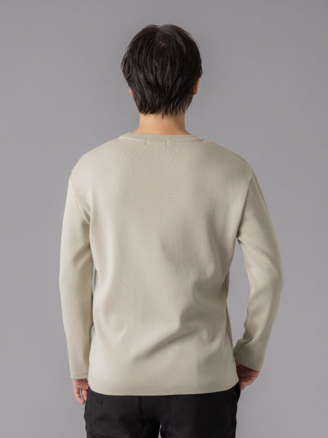 【定番】総針 プルオーバー クルーネックニット