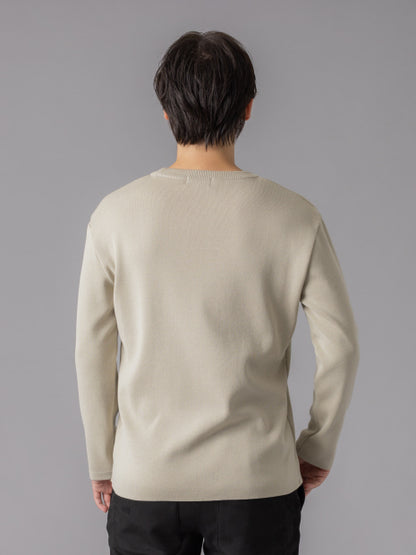 【定番】総針 プルオーバー クルーネックニット