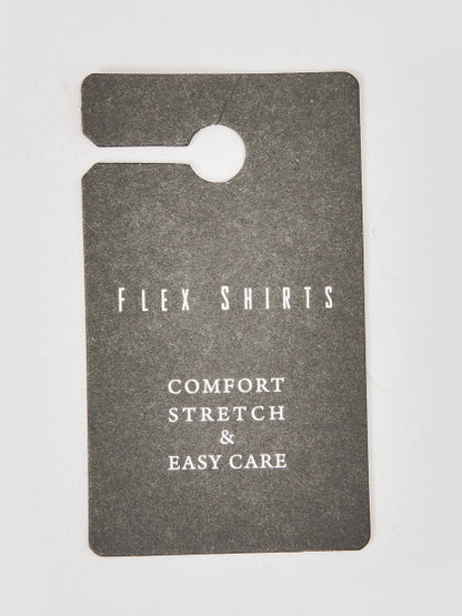 【FLEX SHIRTS】ダイヤ柄 フクレジャカード シャツ