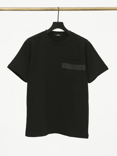 ラインプリント 半袖 ポケットTシャツ