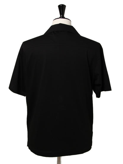 【WEB別注】Wシルケット天竺 半袖 開襟シャツ