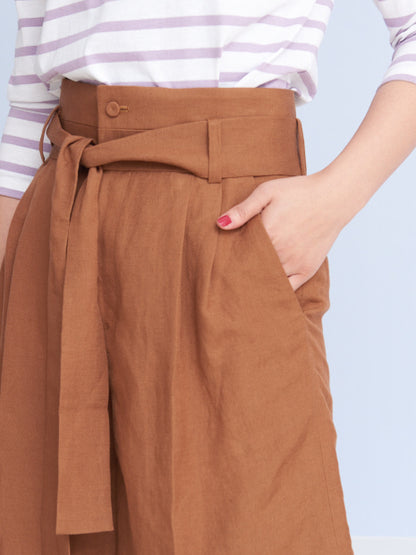 リネンショートパンツ