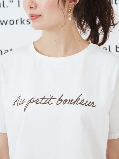 シャツヘムプリントTシャツ