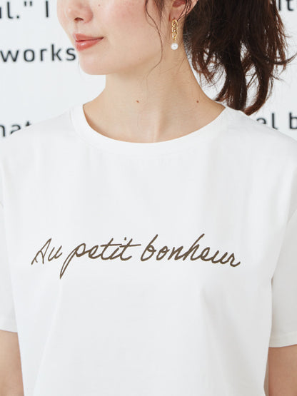 シャツヘムプリントTシャツ