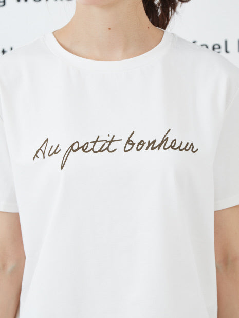 シャツヘムプリントTシャツ