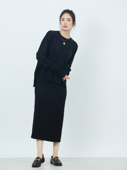 アシンメトリータイトニットスカート