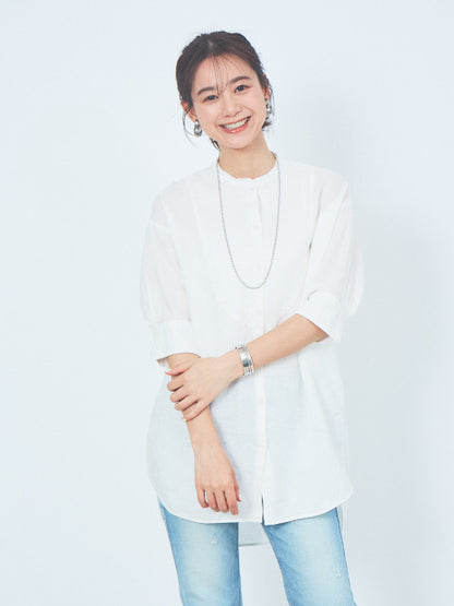 麻製品染シャツ