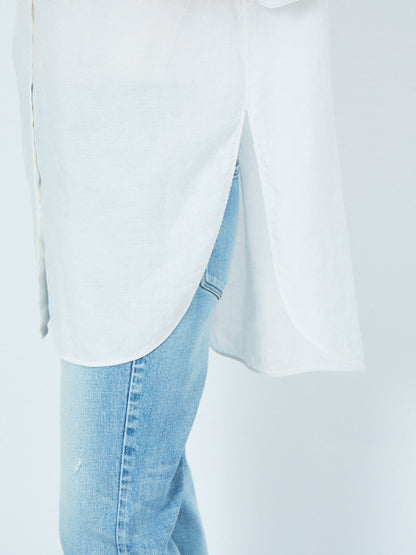 麻製品染シャツ