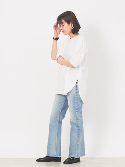 ラウンドヘムTシャツ