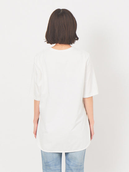 ラウンドヘムTシャツ
