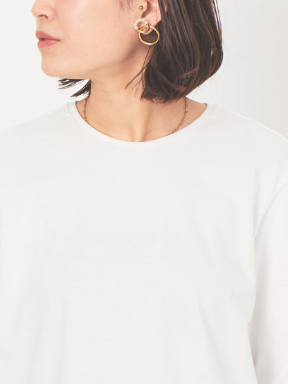 ラウンドヘムTシャツ