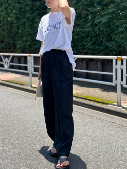 CHGNON　ロゴターンバッグTシャツ