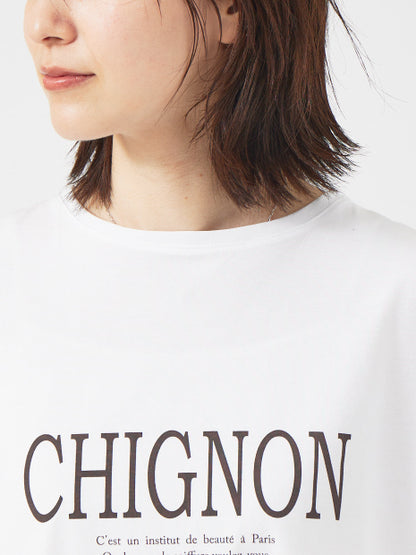 CHGNON　ロゴターンバッグTシャツ