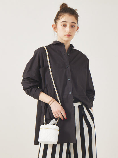 シャツ×ショートパンツセットアップ