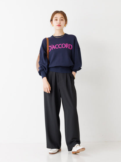 ロゴニットプルオーバー