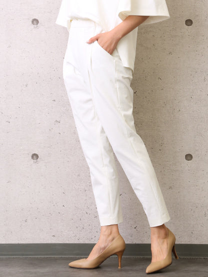 2WAYストレッチタックパンツ【off white/black】【GOOD LUCK PANTS】
