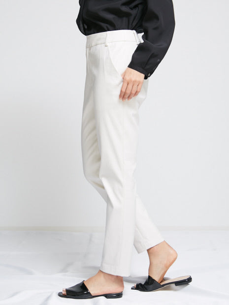 【size32-40】ストレートスリムパンツ